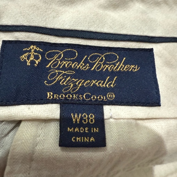 Brooks Brothers Fitzgerald Plaid Trousers Grey Checkered 38R - Picture 3 of 5